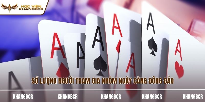 Số lượng người tham gia nhóm ngày càng đông đảo